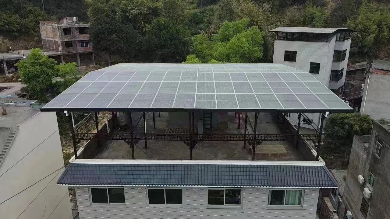 抚顺15kw+10kwh自建别墅家庭光伏储能系统